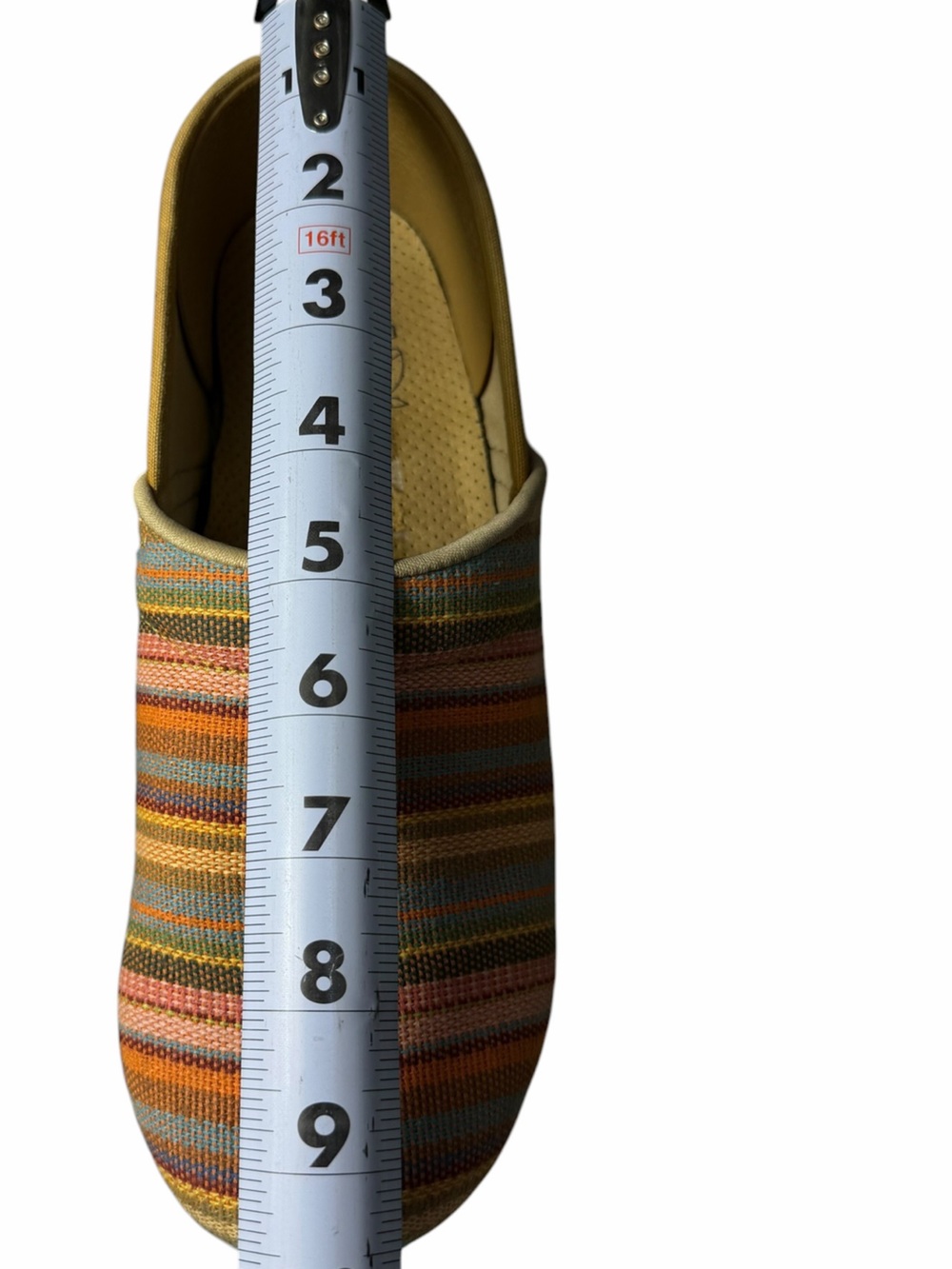 Dansko Slip On Shoes Jute Pro Weave Vegan Clog Rainbow Multi Stripe Sz 39 Nurse - Picture 15 of 16